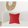 thumbnail image 6 of Red Solid Luxurious Modern Throw Pillow, 6 of 6