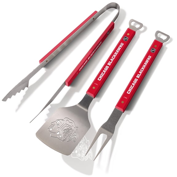 IDNA Chicago Blackhawks Spirit Series 3-Piece BBQ Set