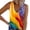 Multicolor#2, variant on Womens 4th of July Ribbed Tank Tops American Flag Printed Patriotic Shirts Button V Neck Stars Striped T Shirts