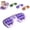 Purple, variant on Foot Massager Roller for Plantar Fasciitis Support, Dual Foot Acupressure Tool for Stress Relief and Improved Circulation, Portable Reflexology Roller for Home & Office Use
