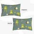 thumbnail image 2 of Pofeuu Cute Yoga Frogs Print Polyester Microfiber Plush Pillowcases, Super Soft and Cozy Pillow Case Covers with Envelop Closure（Pillow core not included）-16"x24", 2 of 6