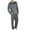 Gray, variant on Men's Pullover Pajamas Set Long Sleeve Faddish Solid Elastic Waist Comfort Wear 100% Polyester