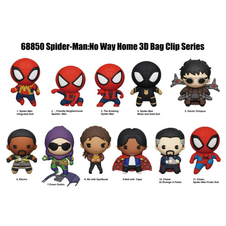 Popular Assorted Bundle Of Marvel 3D Character Keychains- Spider-Man