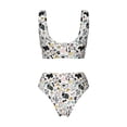 thumbnail image 5 of Daiia Puppy Women's Bikini Set Two Piece Swimsuit High Waisted Bikini Adjustable Straps Bikini Perfect for Beach, Pool, and Summer Vacation-Small, 5 of 9