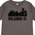 thumbnail image 4 of Inktastic Orlando Skyline with Grunge Boys or Girls Long Sleeve Toddler T-Shirt, 4 of 5