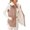 Pink, variant on Breezora Women Full Zip Waist Padded Sleeveless Gilet Thermal Body Warmer Winter Casual Layered Vest with Drawstring and Pockets XL Size Wine