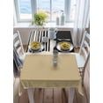 thumbnail image 3 of Beige Rectangle Tablecloth, Modern Abstract Art Farmhouse Striped Waterproof & StainResistant Tablecloth, Washable Oil-proof Table Cover for Dining/Party/Wedding/Camping/Buffet 52x70 In, 3 of 9