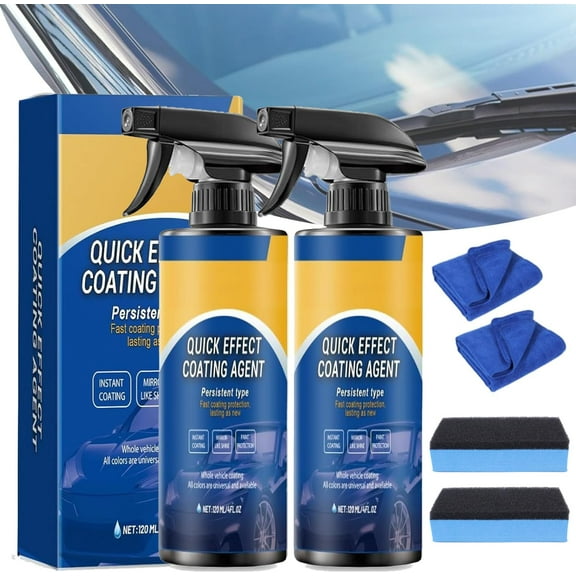 Nano Spray From Germany, Quick Effect Coating Agent For Car, Waterless Wash Polish, Paint Protection And Glass Cleaner For All Vehicles