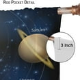 thumbnail image 6 of Educational Curtains Realistic Illustration of Solar System Sun Planets Orbit Astronomy Outer Space Rod Pocket Curtain Bedroom Living Room Window Drapes 2 Panel Set 84x84in, 6 of 6