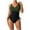 Green One Piece Swimsuit, variant on YanHoo Full Coverage Swimsuits for Women 2026 Tummy Control One Piece Swimsuit Push Up Bathing Suits Colorblock Monokinis Red,XXL