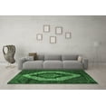thumbnail image 3 of Ahgly Company Indoor Round Persian Emerald Green Traditional Area Rugs, 8' Round, 3 of 4