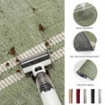 thumbnail image 6 of Cream Grain Line Washable Small Entryway Area Rugs 2'x3', Sage Green Woven Canvas Style Romantic Country Washable Throw Rug Non-Slip Sturdy Edge Binding Carpet for Front Door Floor Room Entry, 6 of 9