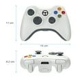 thumbnail image 2 of Para Controlador Inalámbrico Microsoft Xbox 360 (Blanco), 2 of 7