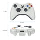 thumbnail image 2 of Para Controlador Inalámbrico Microsoft Xbox 360 (Blanco), 2 of 7