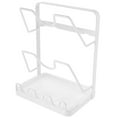 thumbnail image 3 of Pot Lid Draining Stand Wall-mounted or Countertop Storage Rack Multi-use Cutting Board Holder, 3 of 8