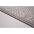 thumbnail image 4 of Ancient Greek Style Meander Base Design Grey Color Rug Runner Printed Slip Resistant Rubber Back Latex Runner Rug (Grey, 1'11" x 7'), 4 of 8