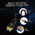 thumbnail image 3 of SatelliteSale Digital Fiber Optic 8K HDMI 2.1 Cable 8K/60Hz 48Gbps Universal Wire PVC for Media Players, TVs, Monitors, Black Cord 100 feet, 3 of 6