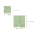 thumbnail image 2 of unbranded 100Ud Elegant Green Scalloped Napkins Disposable for Dessert Table and Engagement Party, 2 of 8