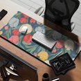 thumbnail image 2 of Long Mouse Pads for Desk,Pioneer Flower Floral Print Pattern Desk Mats on Top Of Desks, Desk Mouse Pad Extra Large with 3mm Non-Slip Base and Stitched Edge for Gaming,Office,Work,Home 35.4"x15.7", 2 of 6