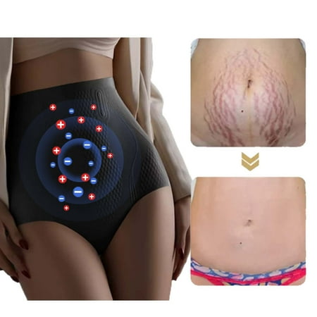 Luxalzxs Ice Silk Fiber Repair Shaping Shorts  High Waisted Tummy Control Ice Silk Ion Shapewear Girdle Seamless Shaping Underwear Brief Panties