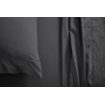 thumbnail image 4 of Twin Size 3 Piece Duvet Cover with 4 Piece Sheet Set - 7 Piece 100% Egyptian Cotton - Zipper Closure Quilt Cover with 14" Deep Pocket Fitted Sheet - 400TC Bedding - Dark grey Solid., 4 of 9