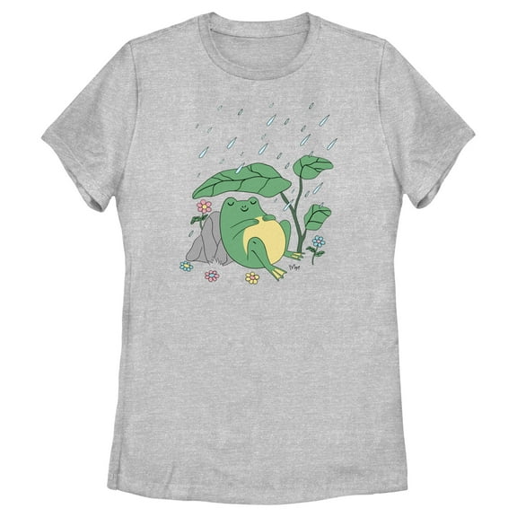 Women's Lost Gods Cute Kanji Frog Graphic T-Shirt