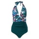 thumbnail image 3 of WILLBEST Traje de Baño de Dos Piezas para Mujer, Traje de Baño de Cintura Alta con Lazo En La Espalda, Monokini Cruzado En La Parte delantera, Traje de Baño de 1 Pieza, 3 of 4