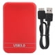 thumbnail image 1 of Caja de disco duro de 2,5 pulgadas Caja SSD ultrafina portátil con interfaz USB 3.0 para unidad portátil (rojo), 1 of 8
