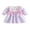 Purple, variant on RUINIXCW Little Girls Ghost/Pumpkin Embroidery Dress Halloween Long Sleeve Plaid A-line Dress with Bow Decor