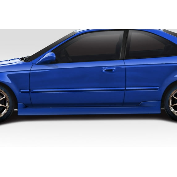 1996-2000 Honda Civic 2DR / HB Duraflex C Speed Side Skirts Rocker Panels - 2 Piece