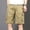 Yellow, variant on WWV Big and Tall Cargo Shorts Work Shorts for Men Construction Multi Pockets Button Shorts Solid Color Trendy Loose Fit Outdoor Sports Workwear Pants Army Green L