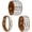 Light Brown, variant on 3 Pcs Leather Punk Bracelet 8.7"/22cm Square Rivets Goth Bracelet, Rose Red -