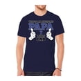 thumbnail image 1 of Mens "Who's An Awesome Papa" Short-Sleeve T-Shirts - Navy - Medium, 1 of 1
