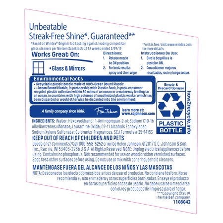 WINDEX ウィンデックス ORIGINAL GLASS CLEANER 680ml ガラスクリーナー 窓ふき 洗剤 スプレー 鏡 水垢 シンク 汚れ落とし