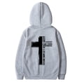 thumbnail image 1 of Wyzesi Oversized Sweatshirts Plus Size Male Long Sleeve Hooded Sweatshirt Solid Color Back Print Sweatshirt, 1 of 5