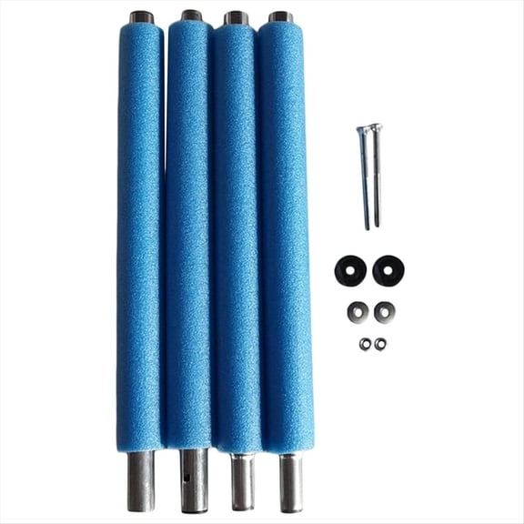 Reemplazo de Postes de Trampolín, con Protector Anticolisión para Postes de Trampolín, con Caja de Tornillos, Tubo Recto de 1,76 M