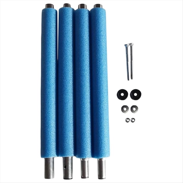 Reemplazo de Postes de Trampolín, con Protector Anticolisión para Postes de Trampolín, con Caja de Tornillos, Tubo Recto de 1,76 M