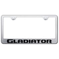 thumbnail image 2 of Jeep Silver 3D Logo Mirror Chrome Stainless Steel License Plate Frame 2 of 6