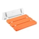 thumbnail image 5 of Taburete de baño plegable de teca, banco de montaje en pared, asiento de ducha plegable de gran capacidad naranja, 5 of 9