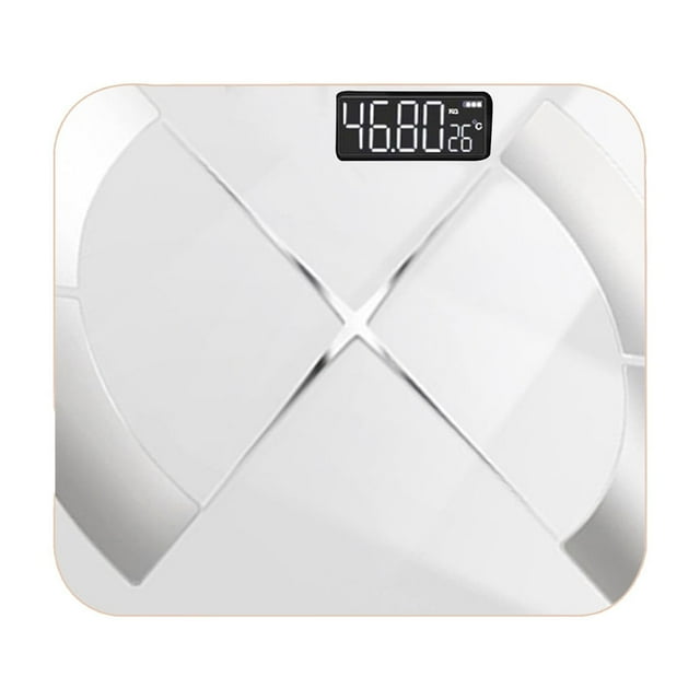 Matoen12 Bluetooth Smart Scale for Body Weight & Fat Percentage, Accurate Digital Bathroom Scale with Large Display, 13 Body Composition Analyzer Sync with App, 10.2"x10.2"x1", 1PC, White