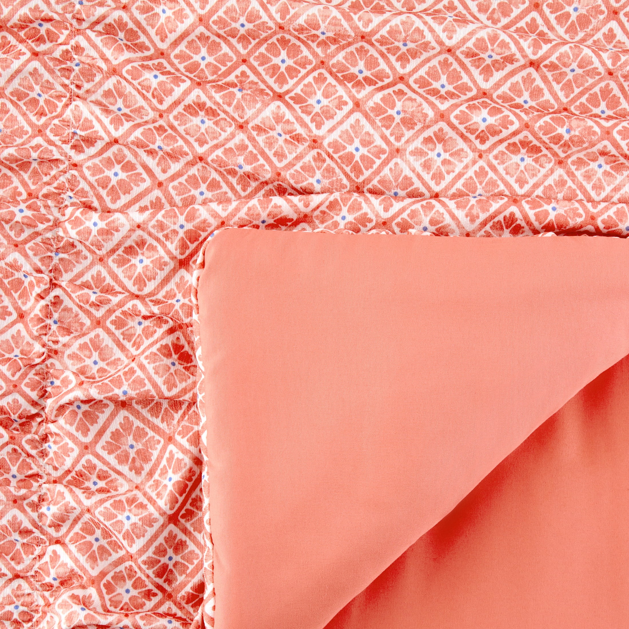 Mainstays by Becky G. & Alejandra Orange Warm Geo Comforter Set with Sham, Twin/Twin XL
