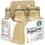 Starbucks Frappuccino Vanilla Chilled Coffee Drink, 9.5 fl oz, 4 Pack