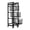BLACK 4, variant on ABCOOL Pull-Out Storage Organizer Rolling Utility Cart Modern 3-Tier Steel Black 1-Pack 35 in H x 15 in L x 8 in W