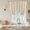 Brown, Sand, variant on Boho Leaves Tie Up Curtains 45 Inches Long, Kitchen Window Curtains Over Sink, Retro Beige Abstract Modern Stripes Small Window Curtains Shade Balloon Curtains Valances for Bedroom/Cafe 34"x45"