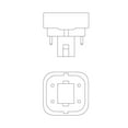thumbnail image 5 of Sylvania 20721 - CF13DD/E/830/ECO 3000K G24Q-1 Fluorescent Bulb, 5 of 5