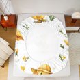 thumbnail image 5 of jejeloiu Rustic Duck Twin Sheet Sets,Country Flower Floral Twin Fitted Sheet,White Yellow Flat Sheet For Boys Teens,Ultra Soft Home Decor,3pcs, 5 of 7