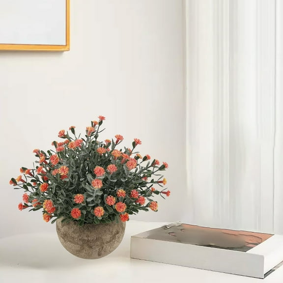 sruoe Artificial Flowers, Fake Flower, Artificial Floral Stems, Outdoor Artificial Flower, Artificial Flowers and Plant, Small Bouquet Faux Flower Arrangements for Home Furnishings Hotel Indoor