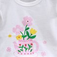 thumbnail image 5 of Toddler Girl Summer Clothes Cute Cotton Outfits Short Ruffle Sleeve Tee T Shirt Tank Top Shorts Pant 2PC Set Kaprioy Toddler Girl Clothes 3 9 18 24 Months 2T 3T 4T 5T 6T, 5 of 5