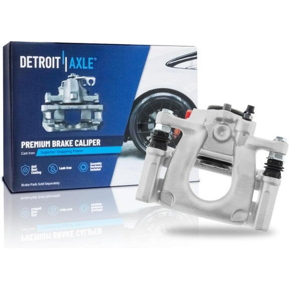 Detroit Axle - Rear Right Brake Caliper for 2017 2018 Mazda 3, Disc Brake Caliper with Bracket Assembly Replacement [Electric Parking Brake]