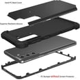 thumbnail image 6 of Galaxy S21 5G Case, Samsung Galaxy S21 Case 3 in 1 Heavy Duty Hard PC Soft Silicone Rugged Bumper Full-Body Shockproof Protective Phone Case for Samsung Galaxy S21 6.2 inch 2021- Black, 6 of 14